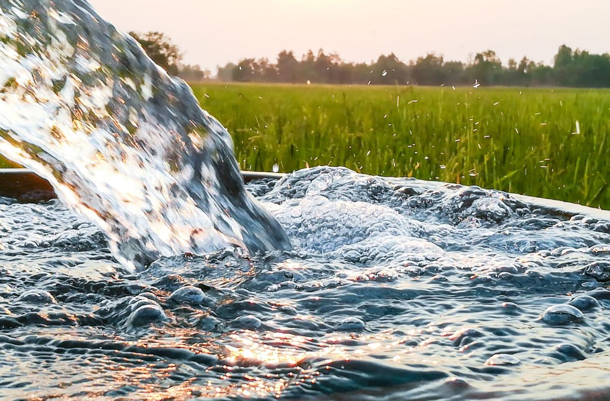 water flowing