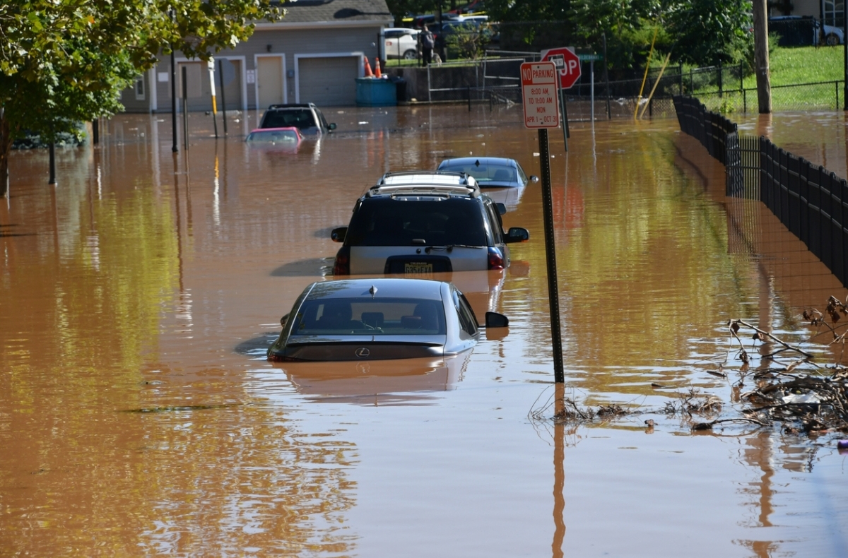 flooded street