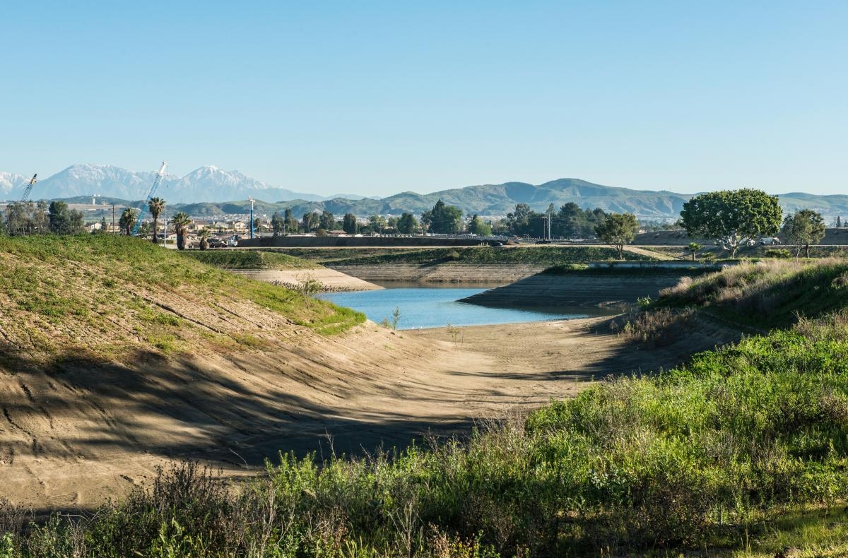 low water level in lake