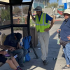 Chief heat officer David Hondula (centre) has been educating Phoenix residents about extreme heat