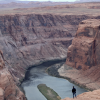 Person overlooking the Colorado River