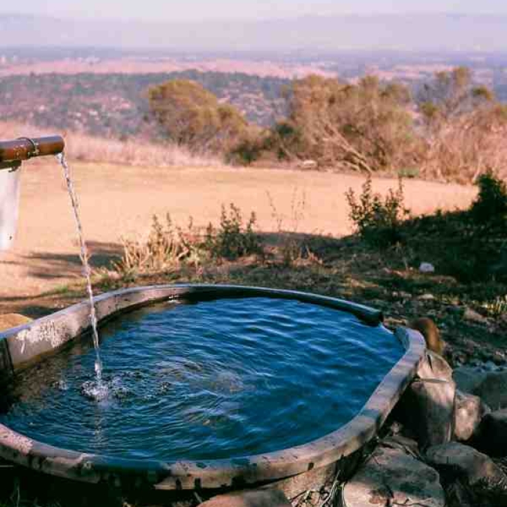 water flowing