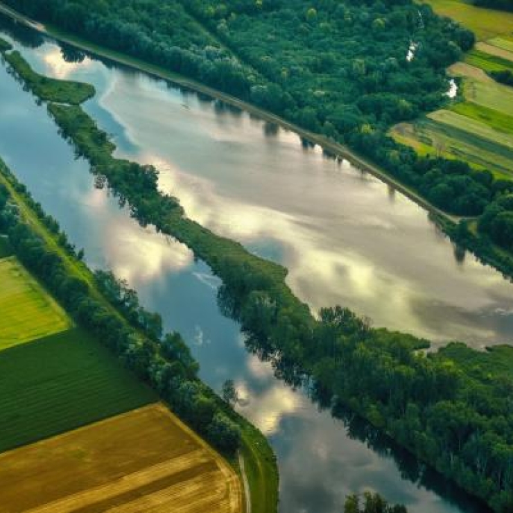 aerial view of landscape