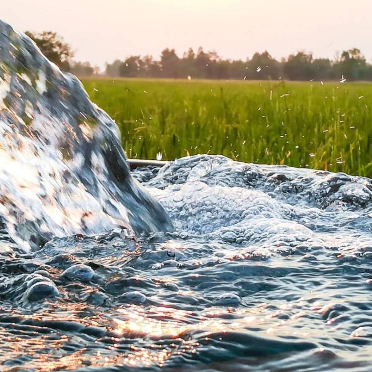 water flowing