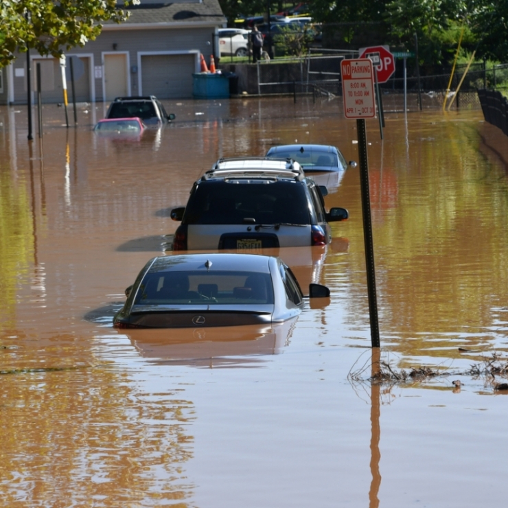 flooded street