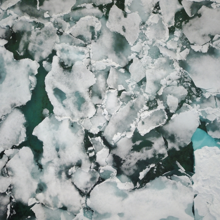 Sea ice floes in the Northwest Passage in the Arctic (Image Credit: Rob Dunbar)
